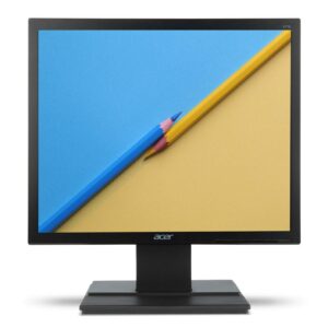 17 Inch Square LCD Monitor Black – Tested Used